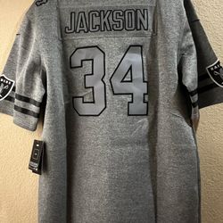 Bo Jackson Raiders Silver Jersey New Size XL
