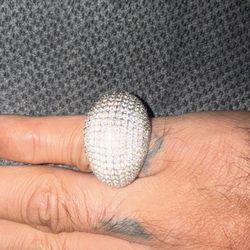 Real 14k White Gold Diamond  Ring  