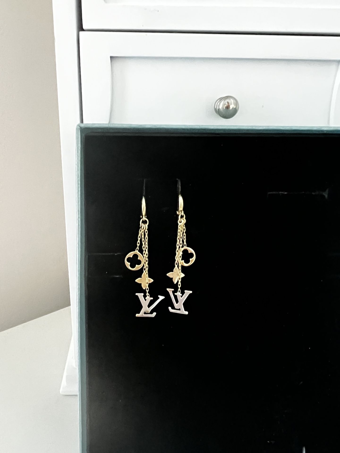 14K Gold LV Earrings