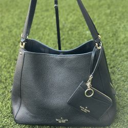 Kate Spade New York shoulder bag with card holder, GUC/Set Kate Spade
