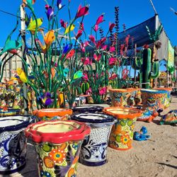 💐Talavera 🪻POTTERY 🌺Metal Art Yard🌵Saguaros 🪷Wall 🎨 