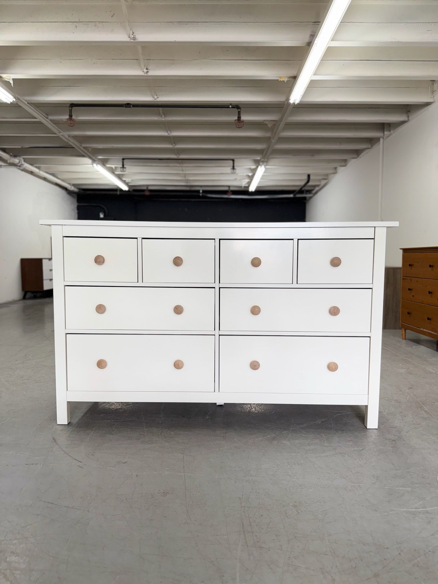Already Assembled - White IKEA Hemnes 8 Drawer Dresser - Tons Of Storage