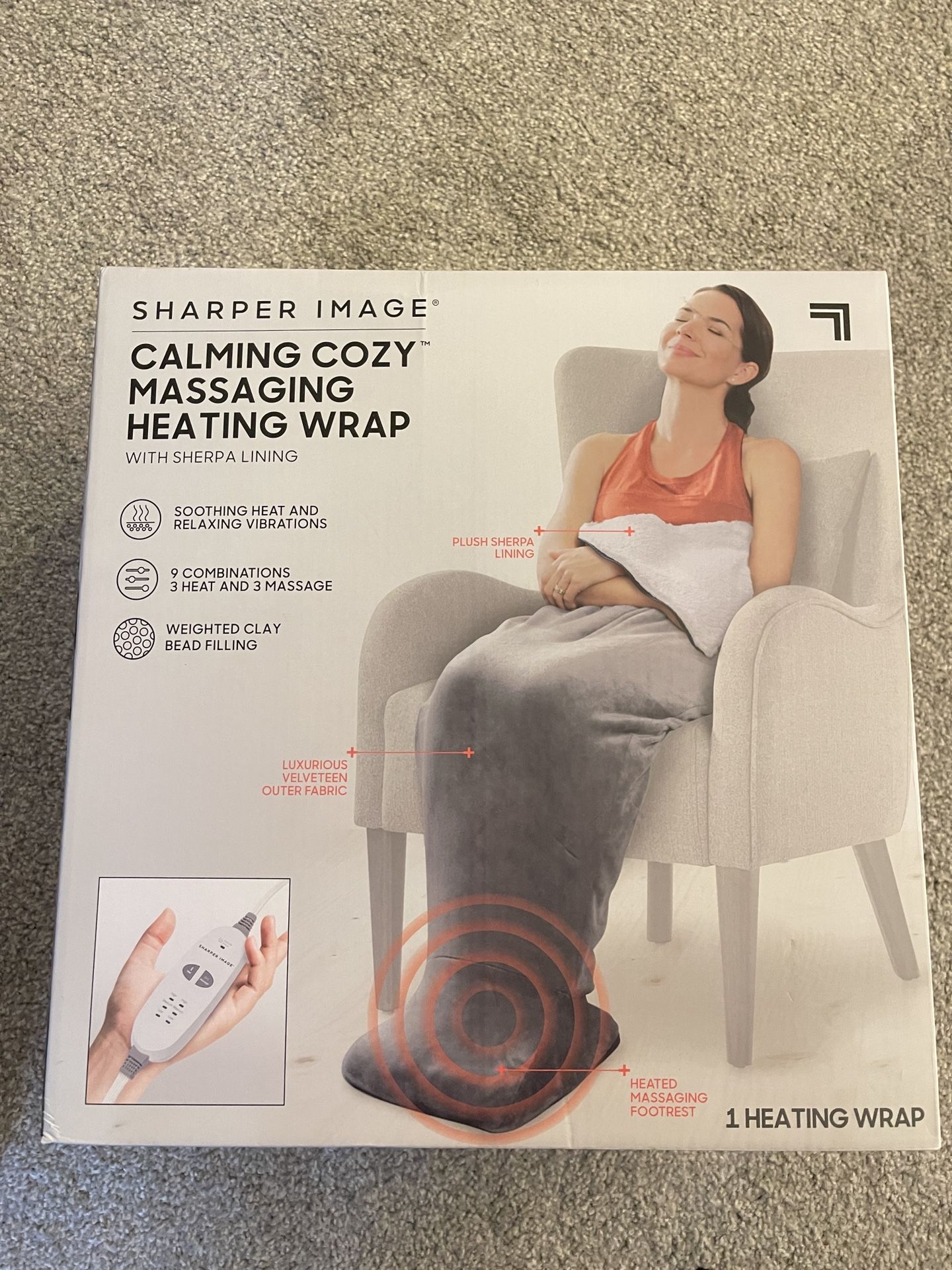 Calming Cozy by Sharper Image Personal Sherpa Wrap