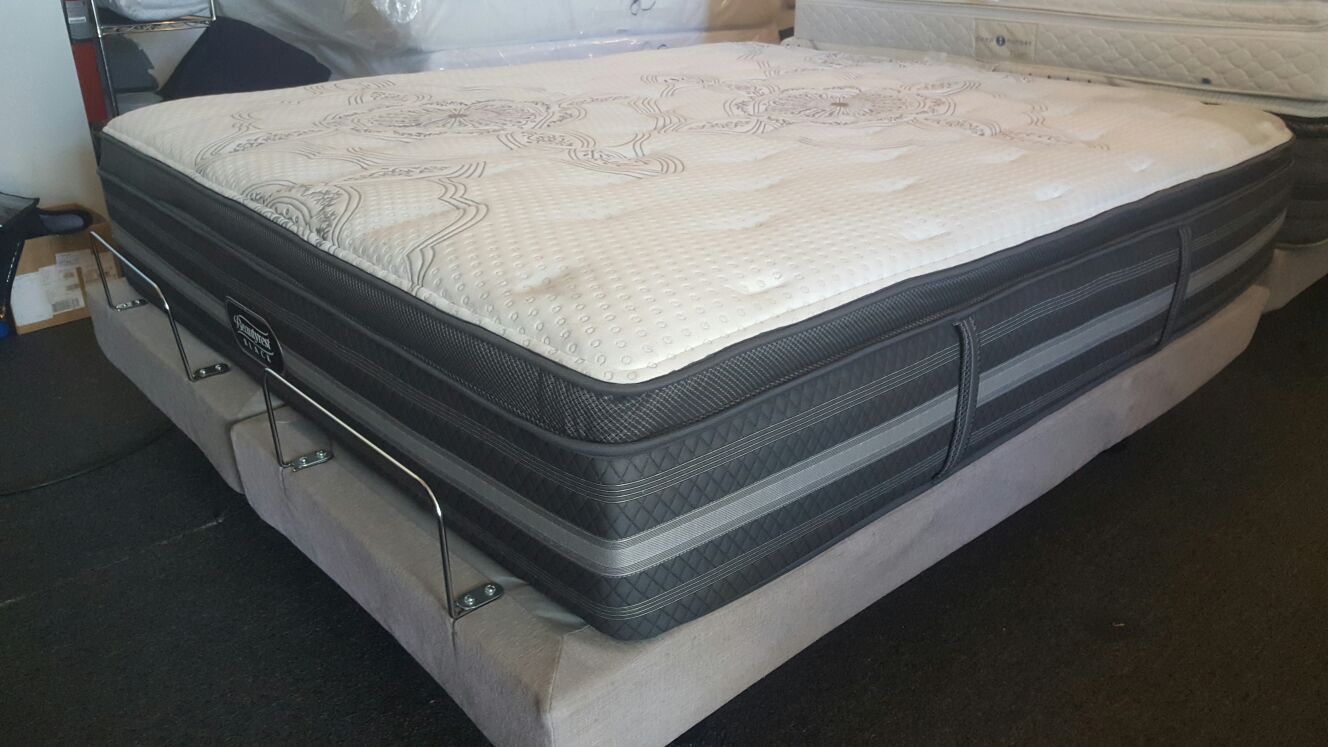 California King Beautyrest BLACK pillowtop mattress set, luxury, top of the line, free delivery