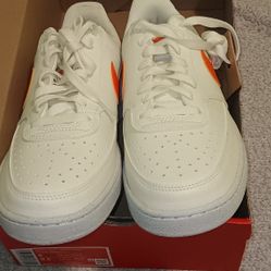 Nike Court Next Nature Sail Orange/White Size 8 Mens Women's Size 9.5 New 