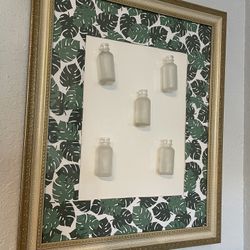 Plant Propagation Gold Frame Monstera Wall Decor