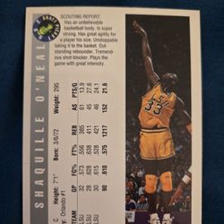 Shaquille O'Neal Rookie Card