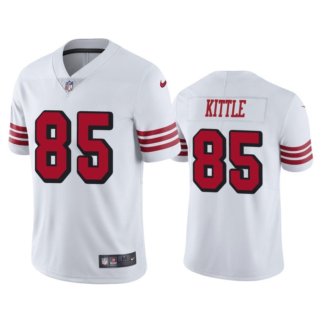 Men San Francisco 49ers George Kittle #85 White Color Rush Limited Jersey