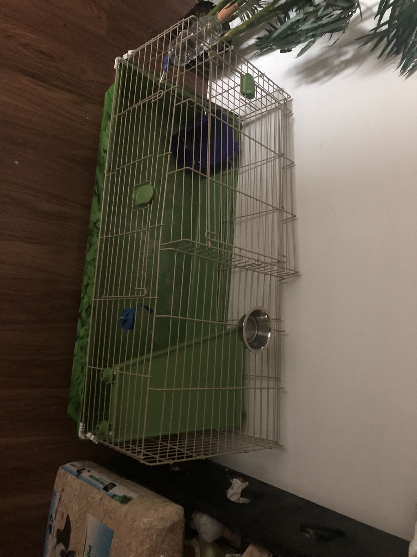 Cage for rabbit and item for inside