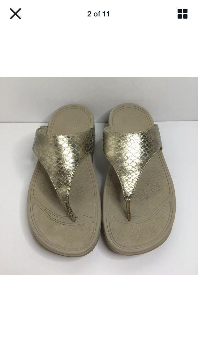 FitFlop The Skinny Thong Sandals Women Size 9