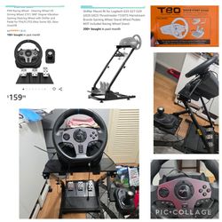 PS4 Steering Wheel Set
