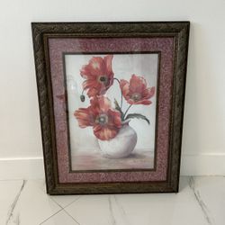 Framed Floral Wall Art