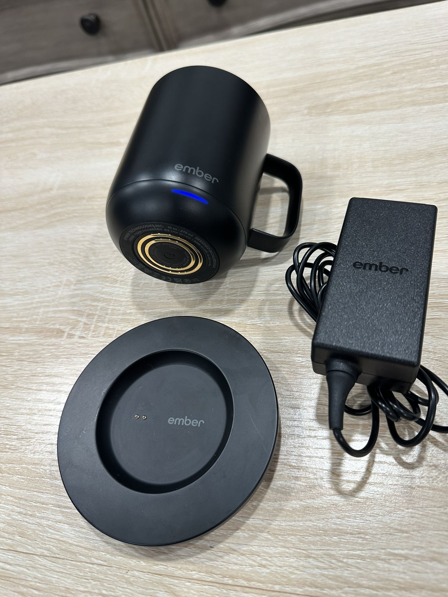 Ember Temperature Control Smart Mug, 10 oz, 1-hr Battery Life, Black - App Controlled Heated Coffee Mug