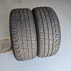 Two 255/40 R19 Tires