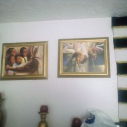 African American Hand Painted Canvas 