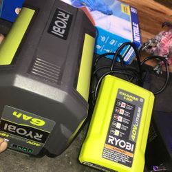 RYOBI 6Ah 40V Lithium HP Battery & Charger 