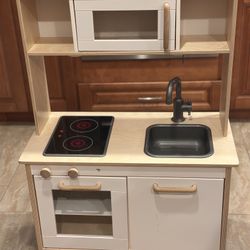 IKEA DUKTIG MINI-KITCHEN, BIRCH PLYWOOD, WHITE