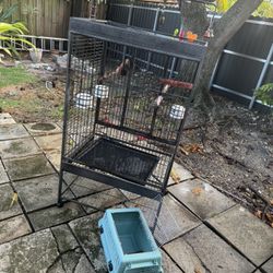 Bird Cage And Bird Transporting Plastic Cage