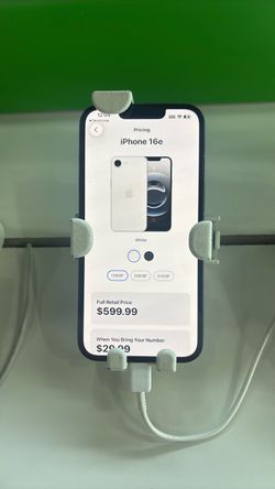 iPhone 16e for only $29.99 when you switch your number over to cricket come and get yours today!!!!