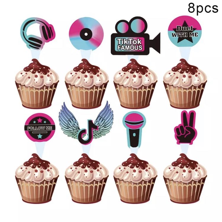 Cupcake toppers Tik tok