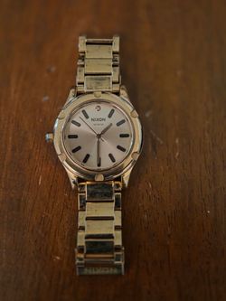 Nixon 100 Meter Gold-Tone Watch
