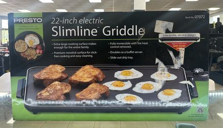 Presto 22-inch electric slimline griddle