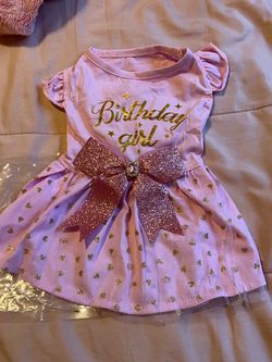 Birthday girl dog dress