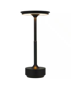 11.25 in. Matte Black Cordless Rechargeable LED Indoor/Outdoor Table Lamp -$25 OBO