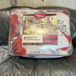 5 Piezas Comforter Set Reversible / Five Pieces Reversible Comforter Set