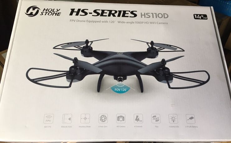 Holy Stone HS110D FPV RC Drone with Camera and Video 1080P 120° Wide-Angle WiFi