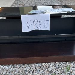 Free B’ello Black Glass Entertainment Center TV Stand Free