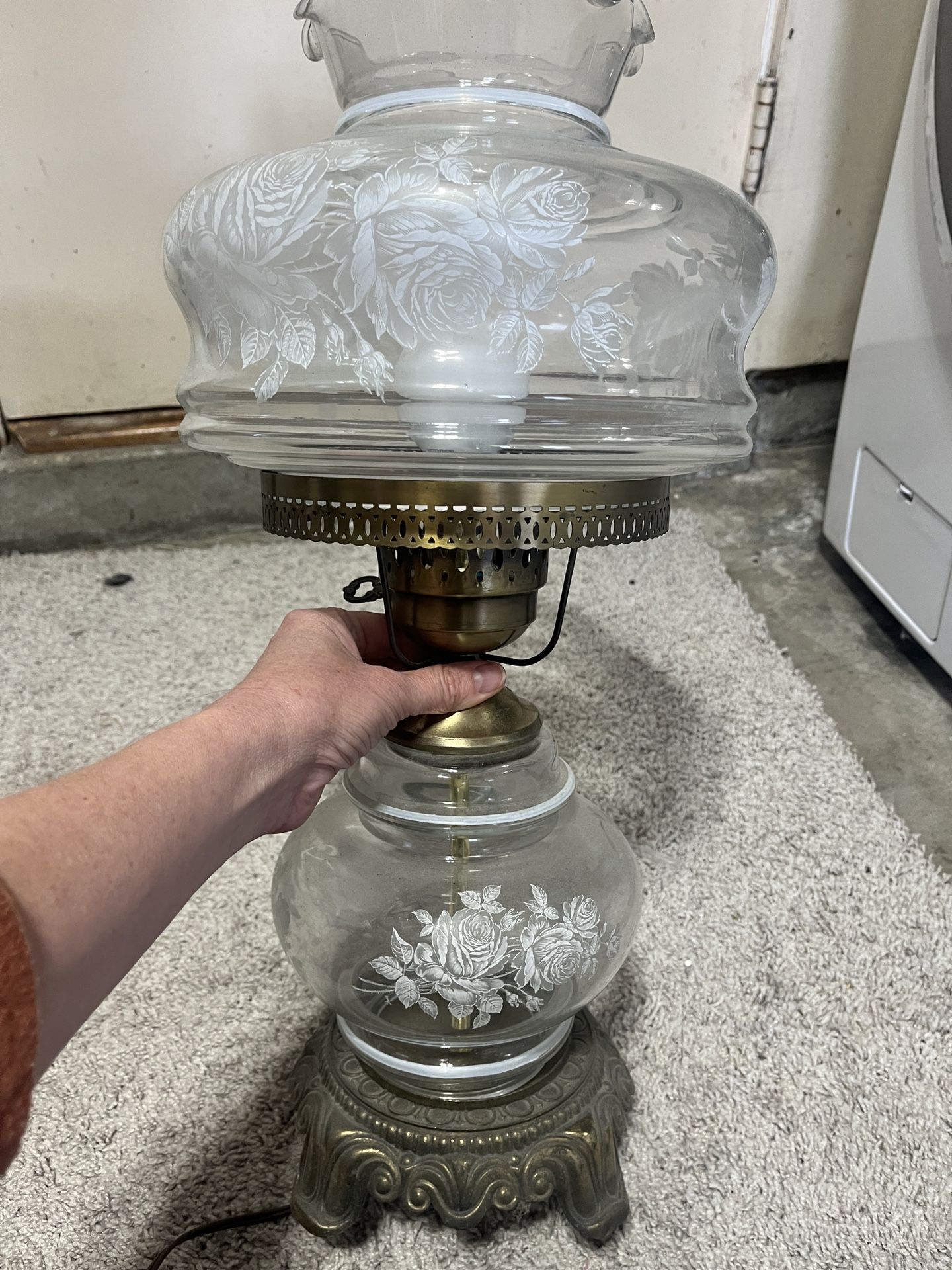 Vintage Antique Hurricane Lamp