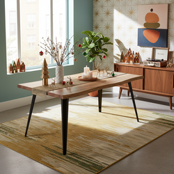 Lancelot 63” Modern wooden Dining Table, Stylish And Functional For Home Dining