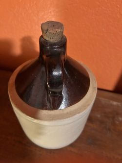 Antique Two Tone Stoneware Jug