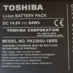 Toshiba  Laptop BATTERY 