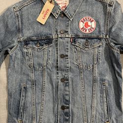 Levi’s MLB Boston Red Sox Denim Jean Jacket - Size - Medium (NEW)