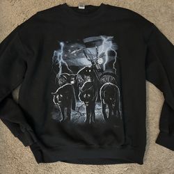 Graphic black sweatshirt  size large 