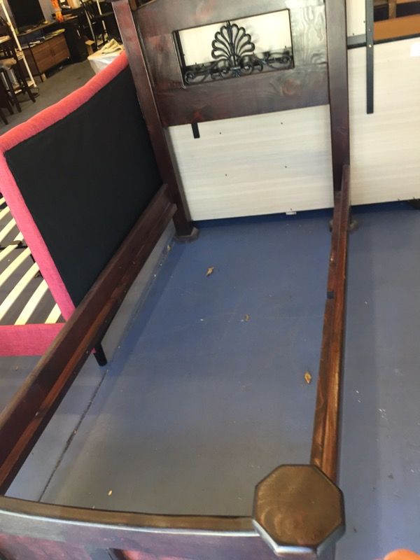 Twin bed solid wood last one $160