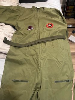 Military Style Flight Suit with Patches
