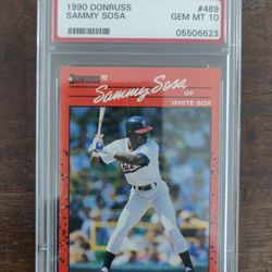 Sammy Sosa PSA 10 Rookie 1990 Donruss *Mistake Card