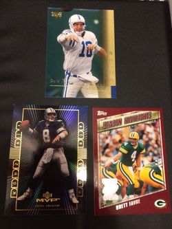 Peyton Manning, Troy Aikman, Brett Fabre Cards