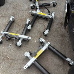 Vehicle Positioning, Jacks Set Of Four New