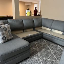 2021 Sectional: Gray Craft Master furniture 