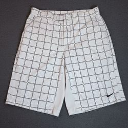 Vintage Nike Court Plaid Grid Tennis Shorts - Men's Size Large (L)