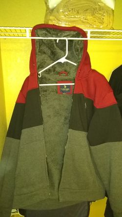 Polo jacket with a hoody
