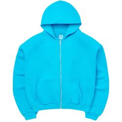 Skylrk Super Blue Zip Hoodie Medium