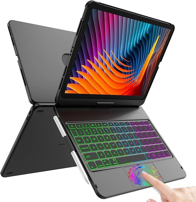 Keyboard Case for iPad Air 11-inch (M3 2025 / M2 2024) & iPad Pro 11 inch(1st/2nd/3rd/4th Gen)