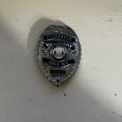 Fugitive Recovery Agent Badge
