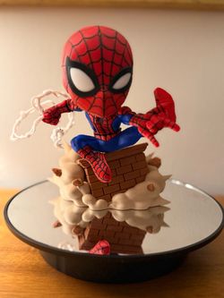 Web slinging Spider-Man