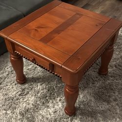 Light Wood Side Table 